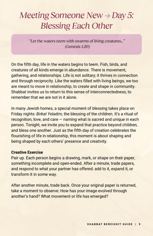 Shabbat Bereishit 指南 第 9 页