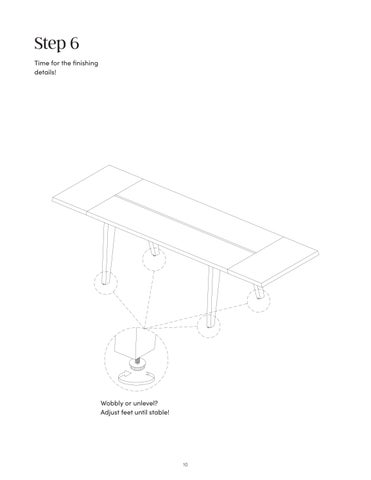 Andy 餐桌 Extensions Instruction Sheet 41702 第 10 页