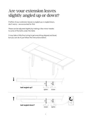 Andy 餐桌 Extensions Instruction Sheet 41702 第 11 页