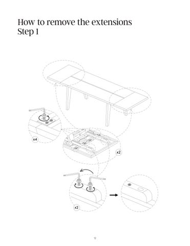 Andy 餐桌 Extensions Instruction Sheet 41702 第 12 页
