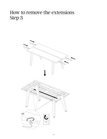 Andy 餐桌 Extensions Instruction Sheet 41702 第 14 页