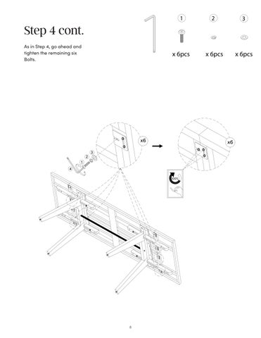 Andy 餐桌 Extensions Instruction Sheet 41702 第 8 页