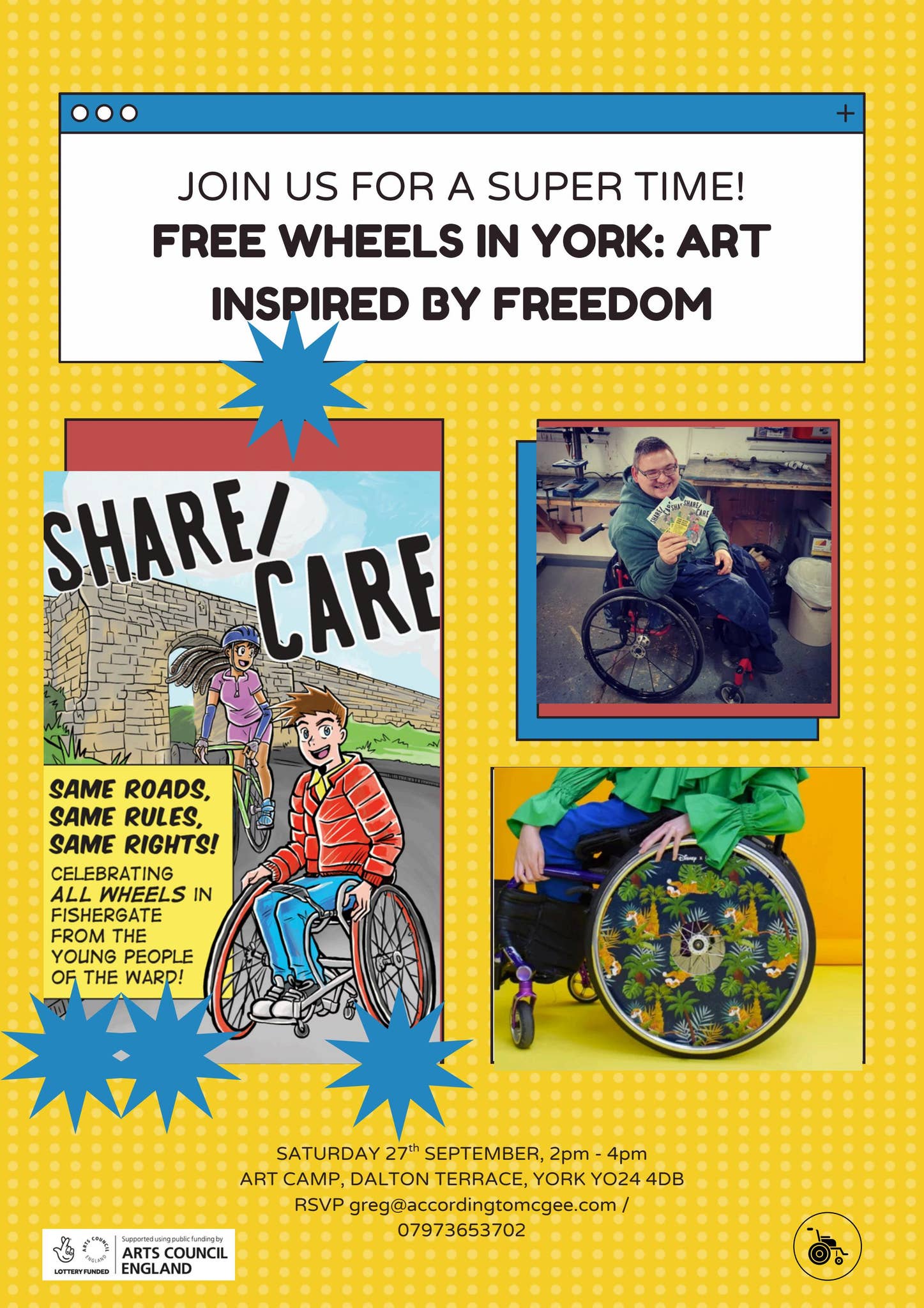 FREE WHEELS IN YORK invitation by According to McGee - Issuu