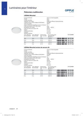Sonepar Suisse 灯饰目录 · Neu Druckdaten Lichtkatalog 2025 f V7 第 20 页