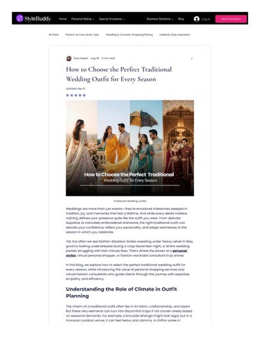 How to Choose the Perfect Traditional Wedding Outfit for Every Season