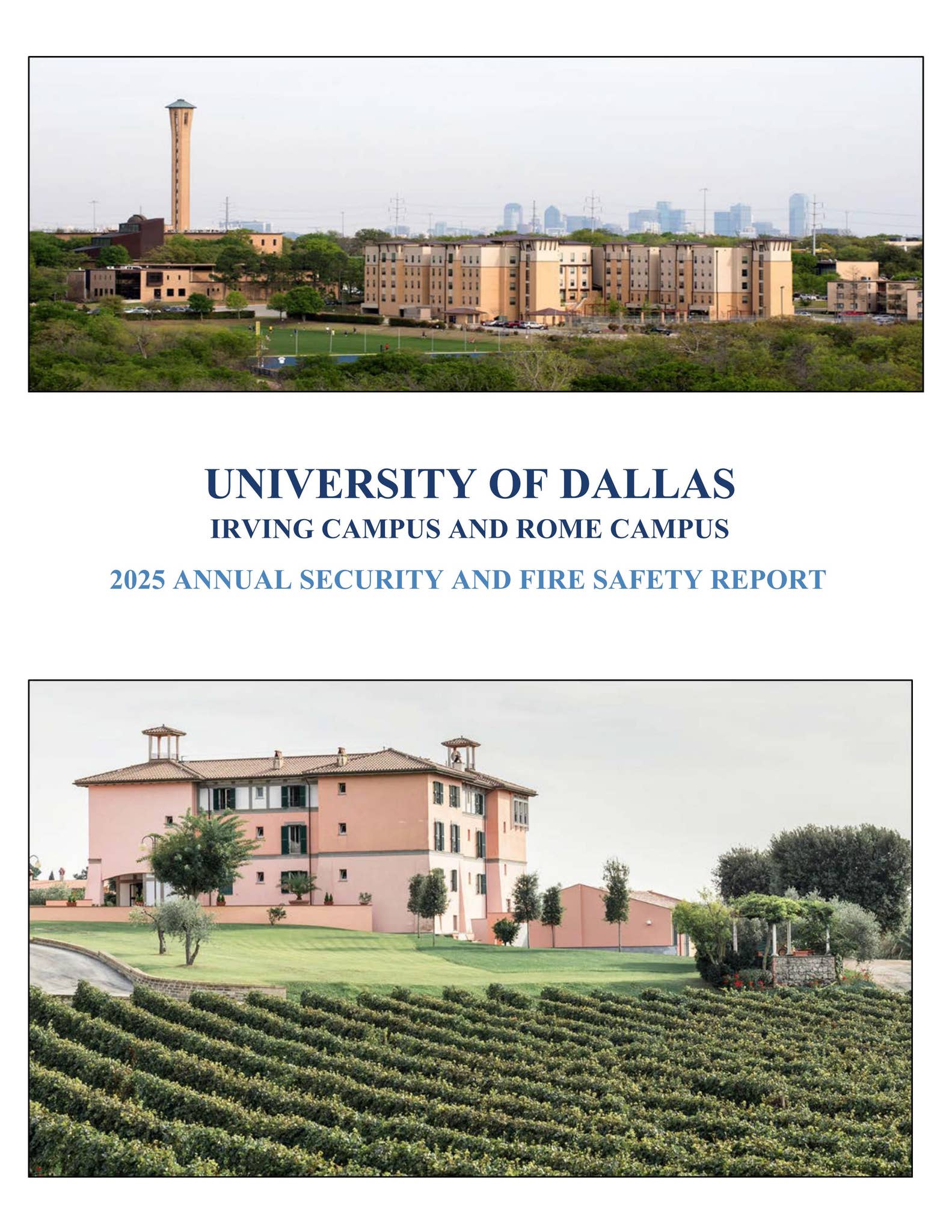 2025 UDallas annual Security and Fire Safety Report Clery by University ...