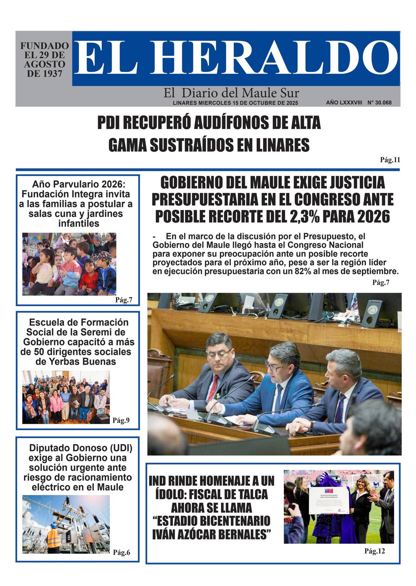 Miercoles 15 de octubre 2025