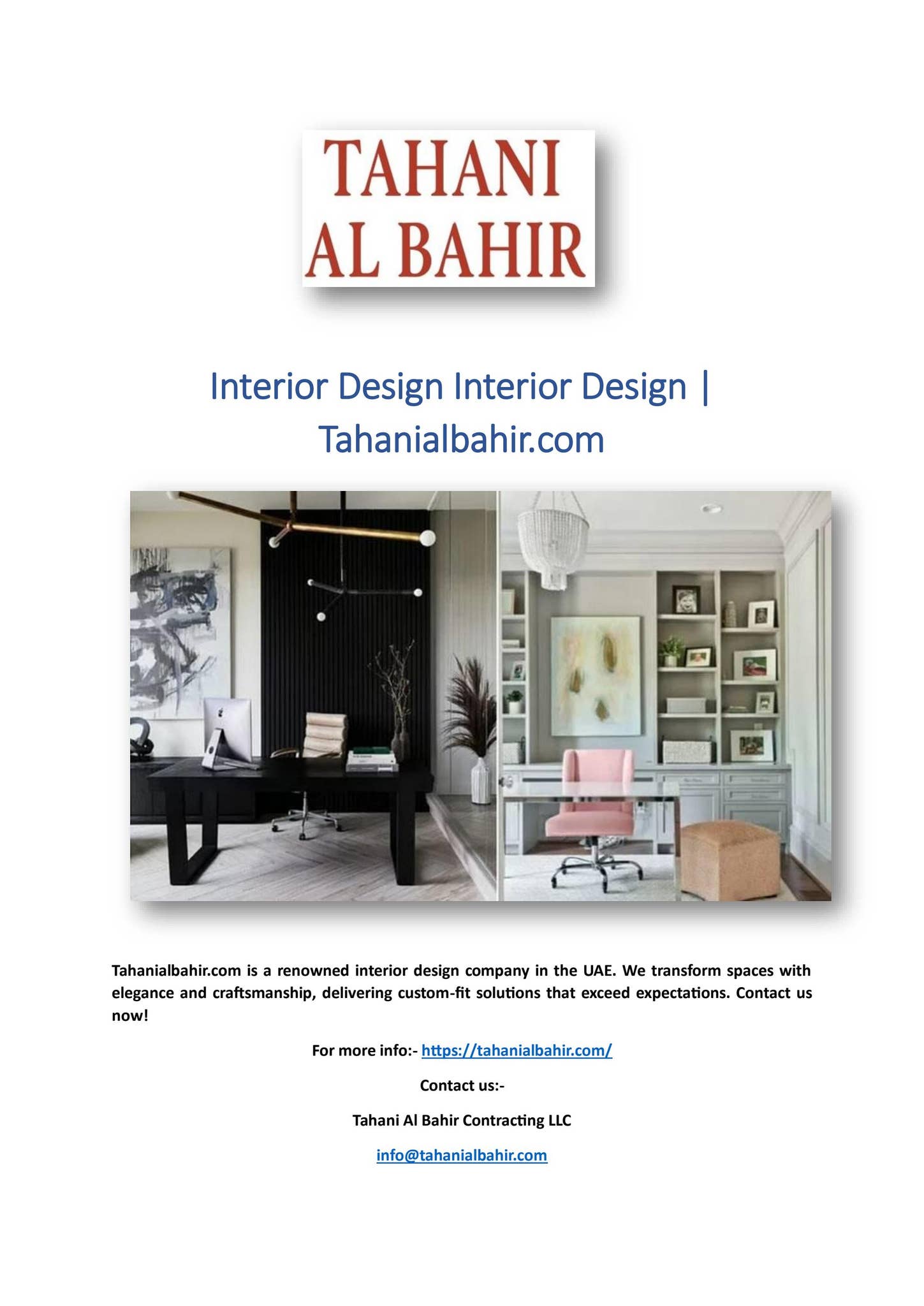 Interior Design Interior Design | Tahanialbahir.com by Tahani Al Bahir ...