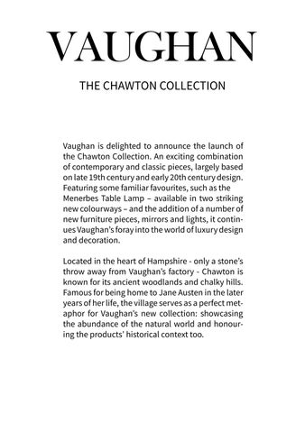 The Chawton 灯饰产品集 手册 PDF 第 2 页