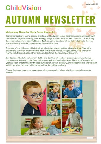 ChildVision Newsletter Autumn 2025