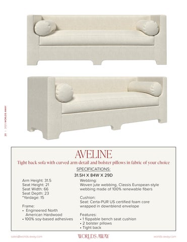 Worlds Away 2025 定制 Upholstery Supplement Updated 第 20 页