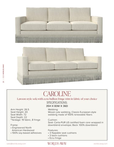 Worlds Away 2025 定制 Upholstery Supplement Updated 第 22 页