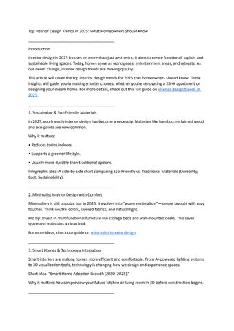 Top Interior Design Trends in 2025