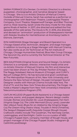Manual Cinema's "The 4th Witch": Program 第 13 页