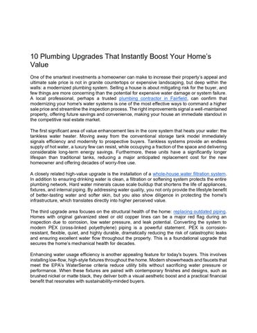 10 Plumbing Upgrades That Instantly Boost Your Home’s Value