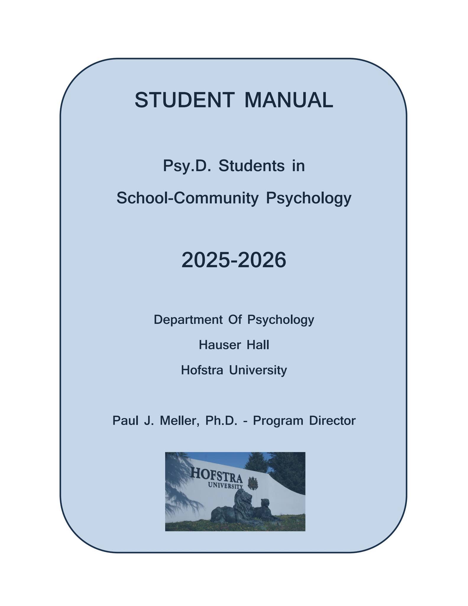 PsyD School Community Psychology Student Manual 2025-2026 by Hofstra  University - Issuu, image size:1583x2048