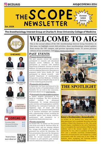 AIG Oct 2025 Newsletter