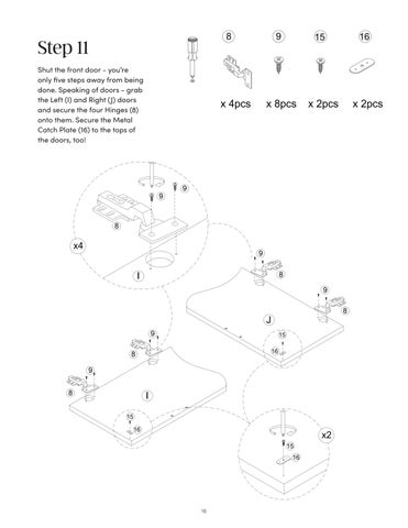 Scott 收纳 柜 Instruction Sheet 32410 第 16 页