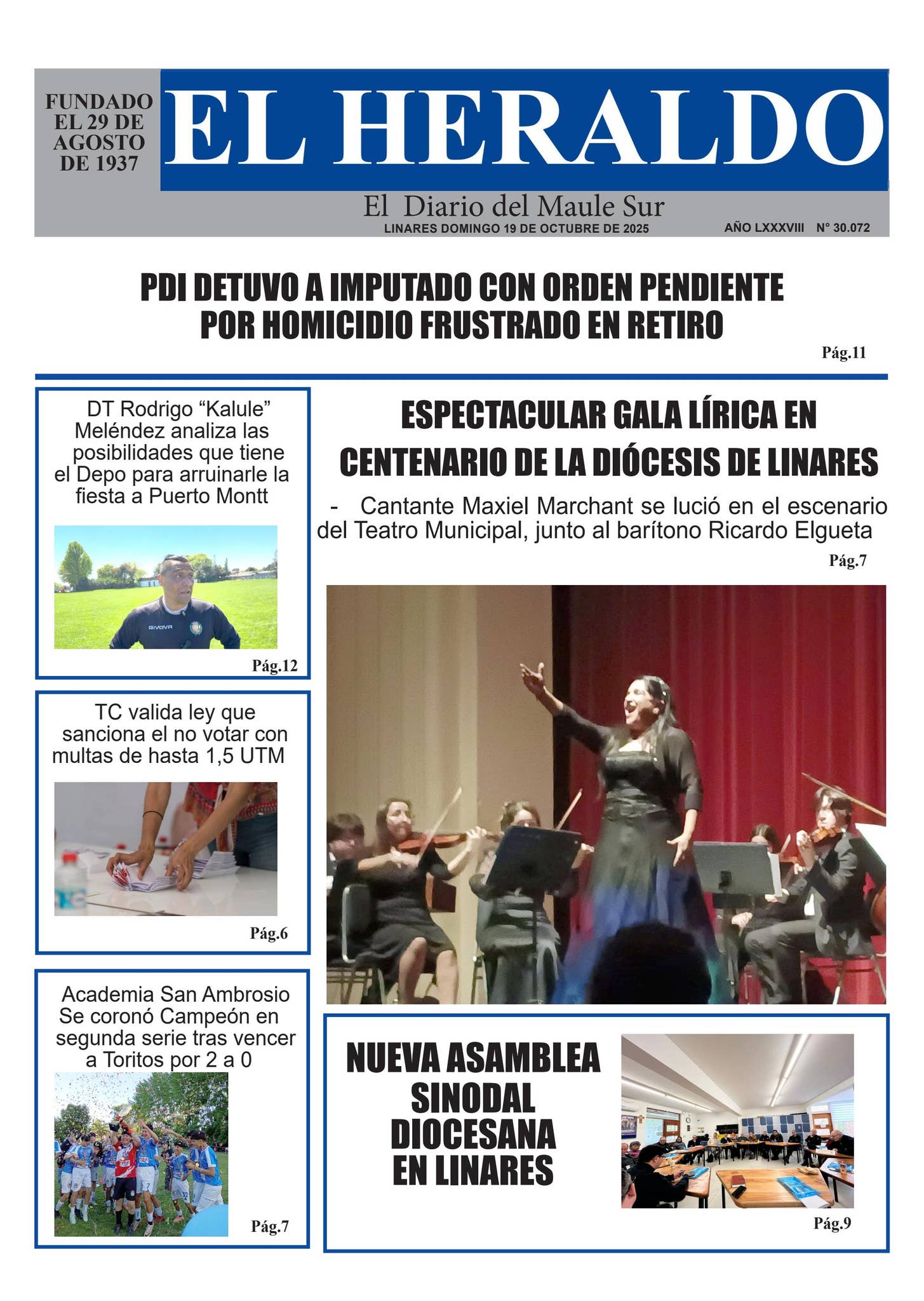 Domingo 19 de octubre 2025