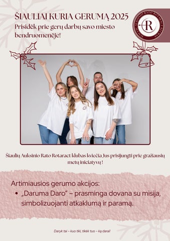 _Rotaract Kalėdinė dovanėlė - Šiaulių 2025 parama