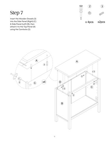 Scott 收纳 柜 Instruction Sheet 32411 第 12 页