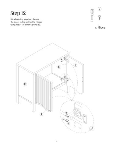 Scott 收纳 柜 Instruction Sheet 32411 第 17 页