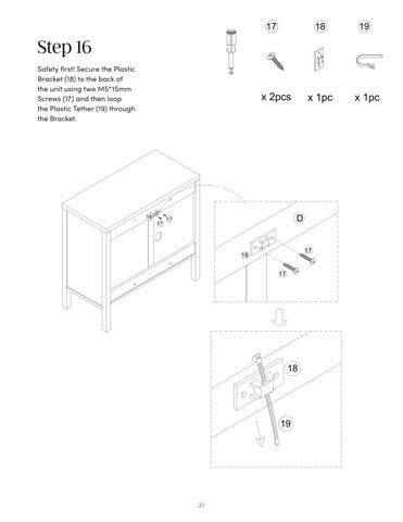Scott 收纳 柜 Instruction Sheet 32411 第 23 页