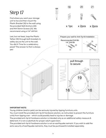 Scott 收纳 柜 Instruction Sheet 32411 第 24 页