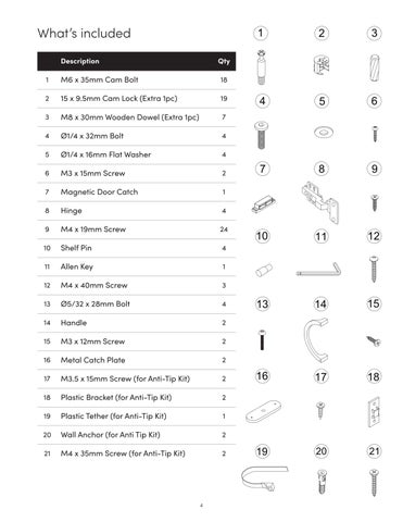 Scott 收纳 柜 Instruction Sheet 32411 第 4 页