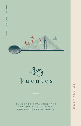 Menú Desayunos 40 PUENTES 