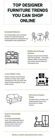 Top Designer Furniture Trends You Can Shop Online.