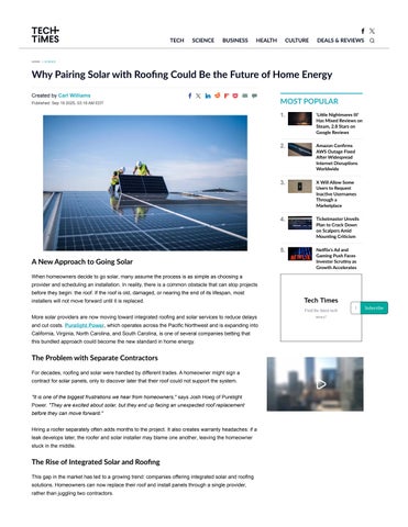 Why Pairing Solar with Roofing Could Be the Future of Home Energy
