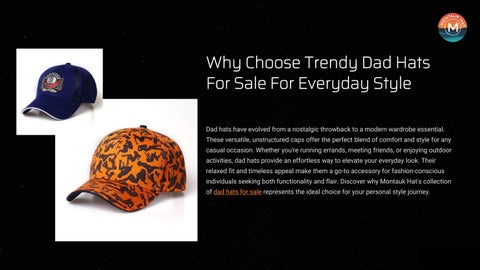 Why Choose Trendy Dad Hats For Sale For Everyday Style