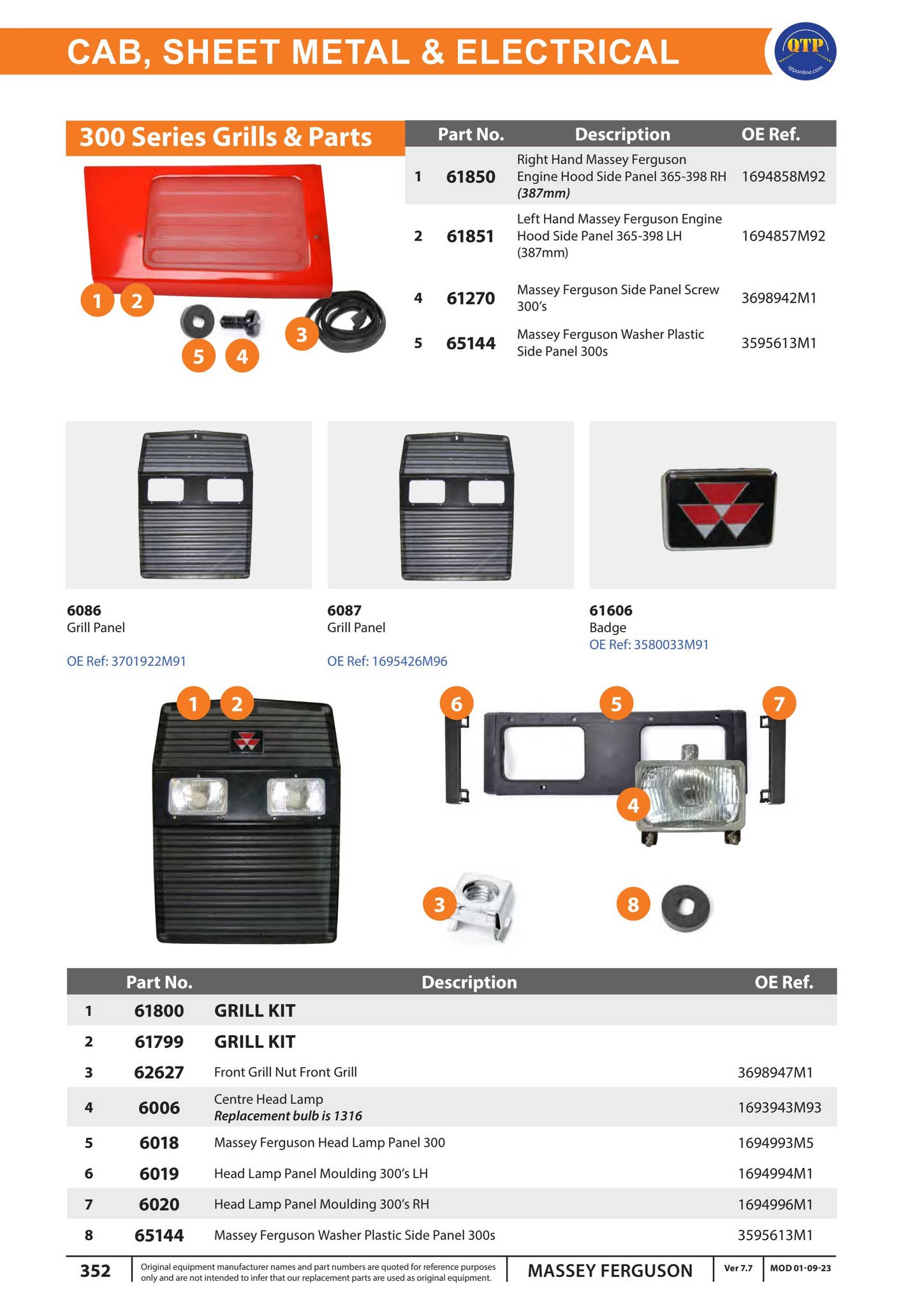 QTP Massey Ferguson Parts Catalogue by Quality Tractor Parts - Issuu