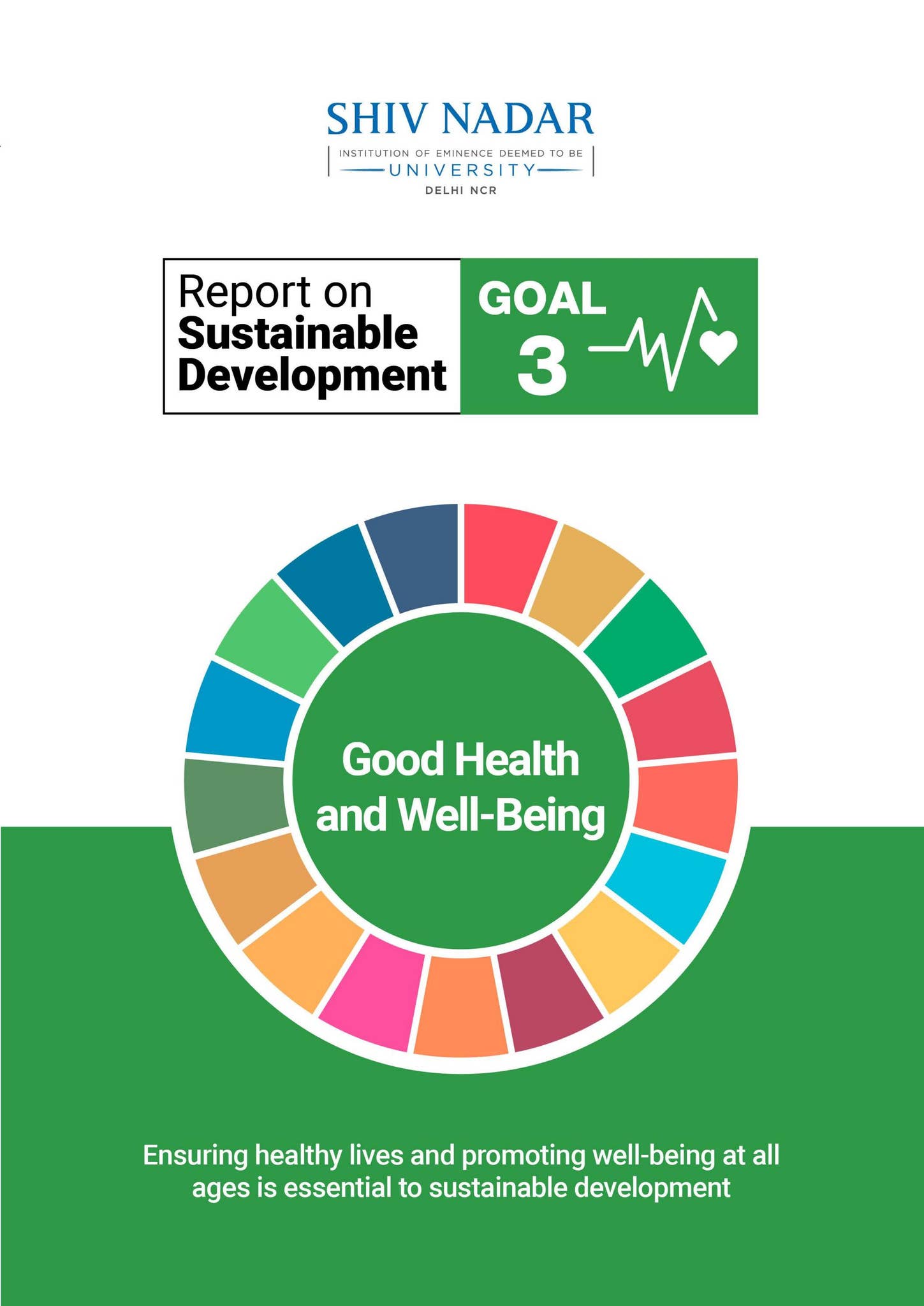 SDG 3 - Good Health and Well-being, Shiv Nadar IoE by Shiv Nadar ...