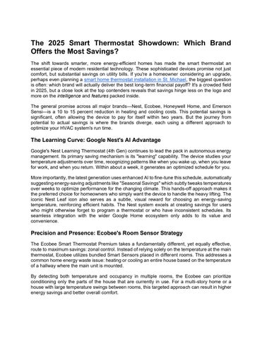 The 2025 Smart Thermostat Showdown: Which Brand Offers the Most Savings?