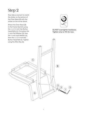 Gracie Bar 凳 Instruction Sheet 24304 第 5 页