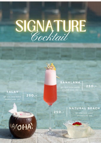 cocktail menu