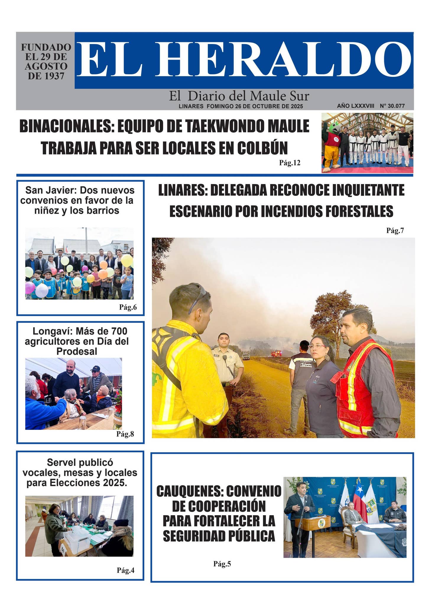 Domingo 26 de octubre 2025