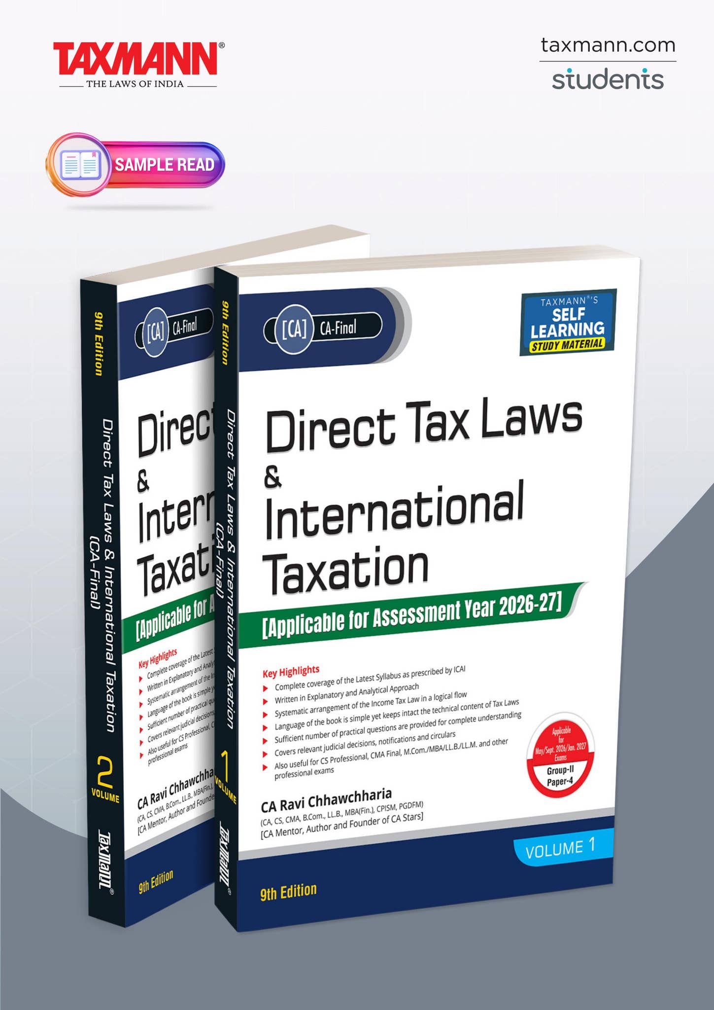 Taxmann's Direct Tax Laws & International Taxation (DT) – Study ...