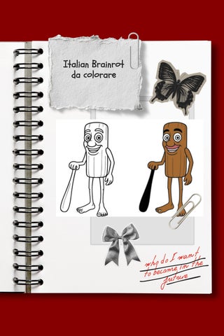 Italian Brainrot da colorare