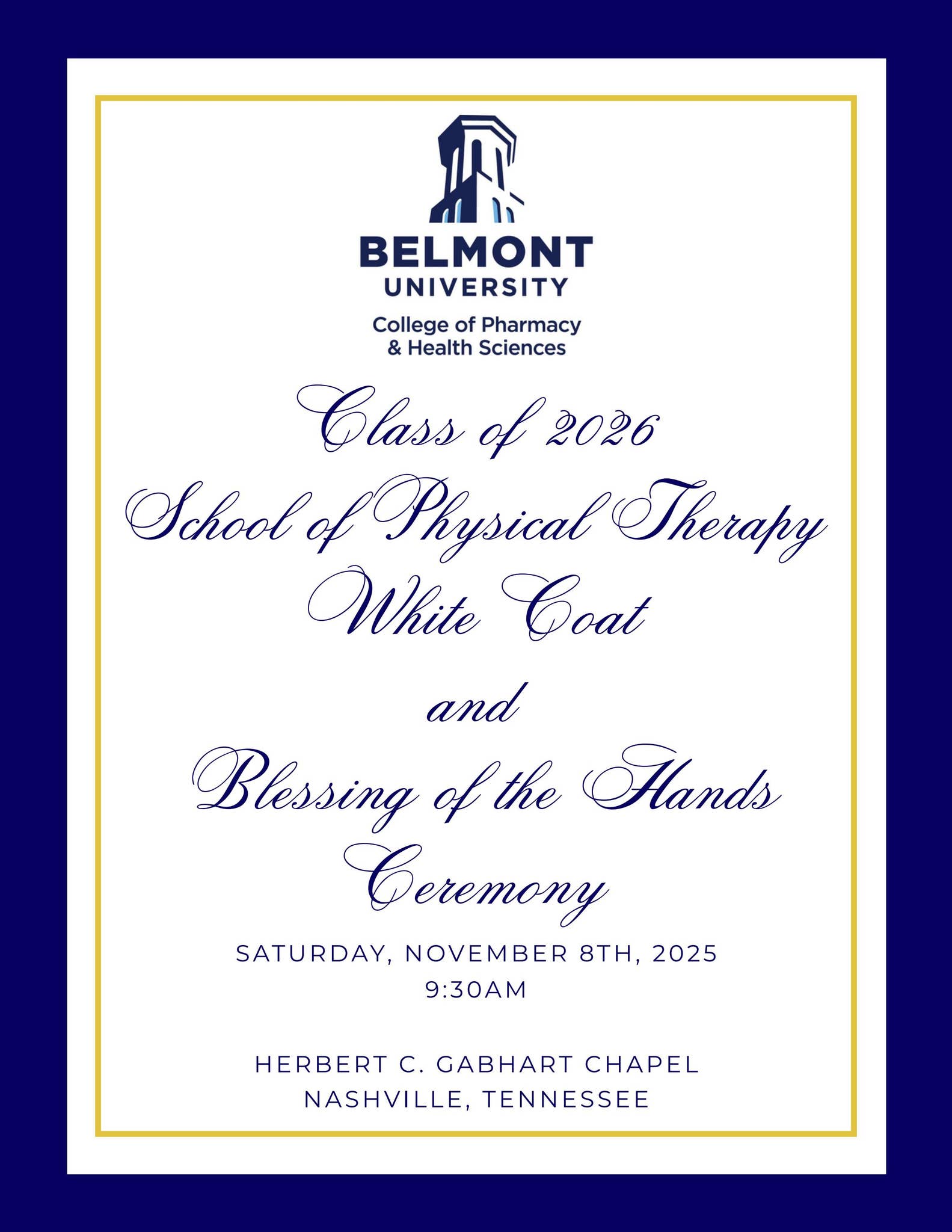 Class of 2026 WC Program by Belmont University - Issuu, image size:1583x2048