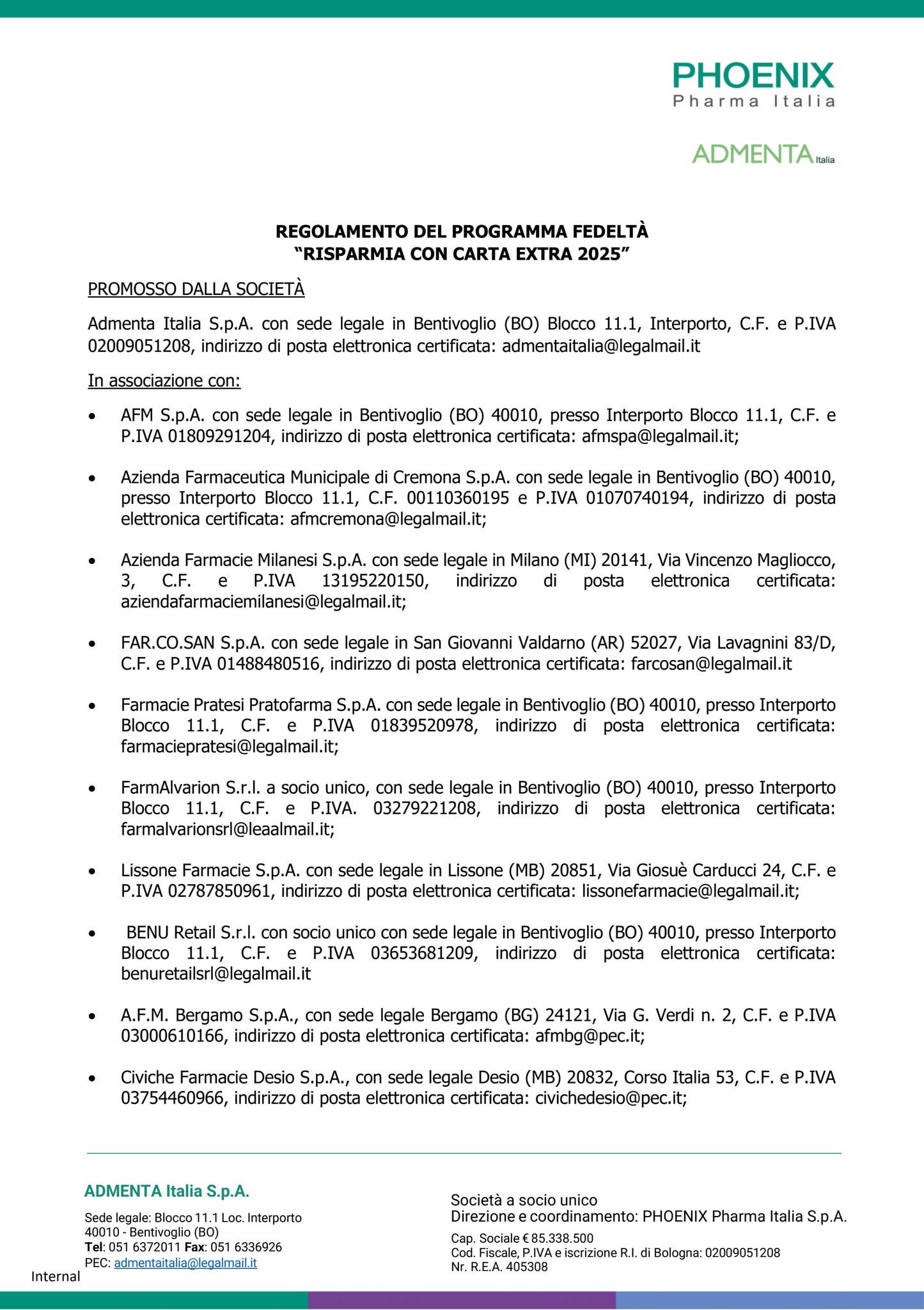 Regolamento programma fedeltà EXTRA_2024_2025 by Admenta Italia - Issuu