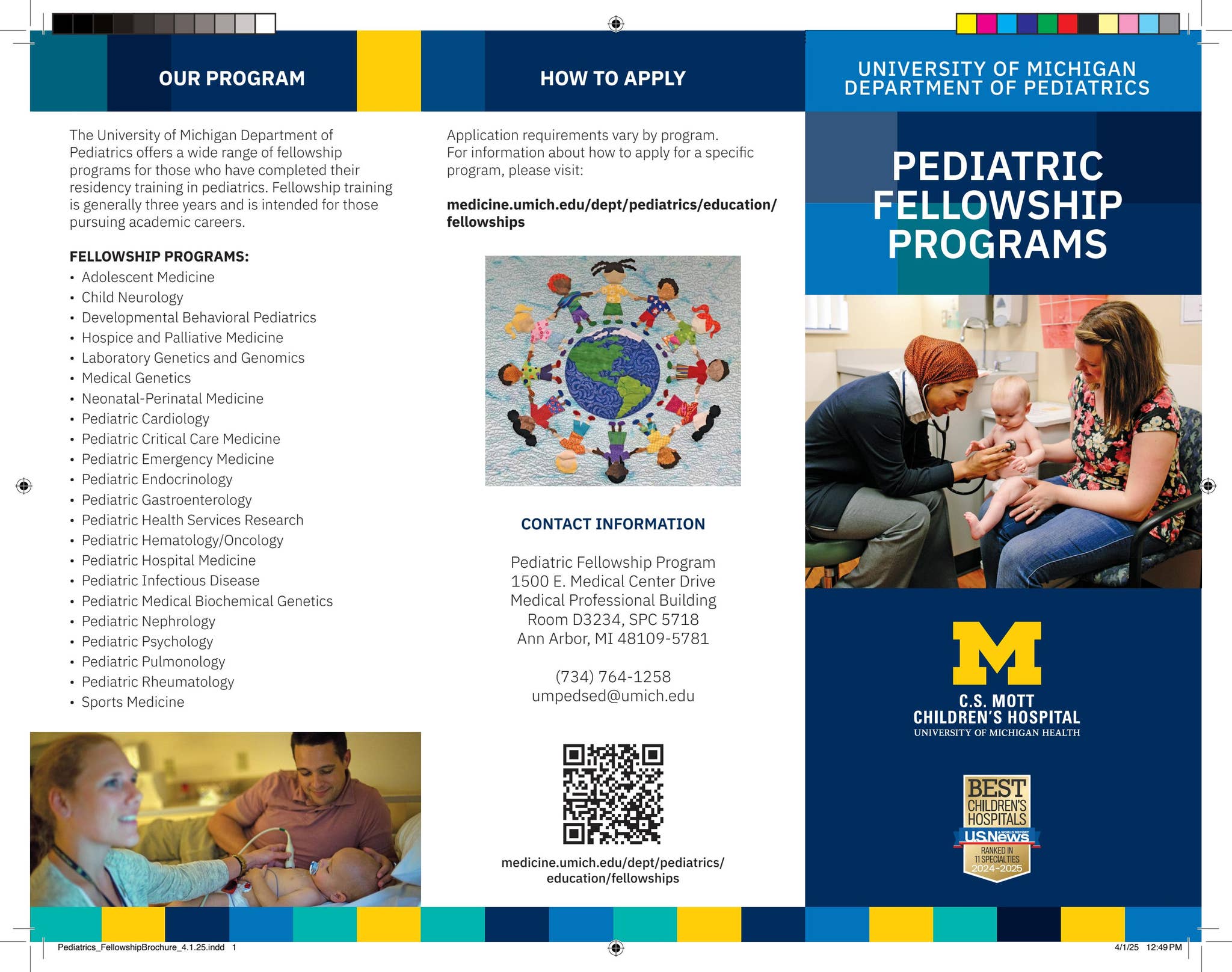 Medical Program Fellowship Handout.pdf Pediatrics Fellowship Brochure_4.1.25 by Michigan Medicine - Issuu