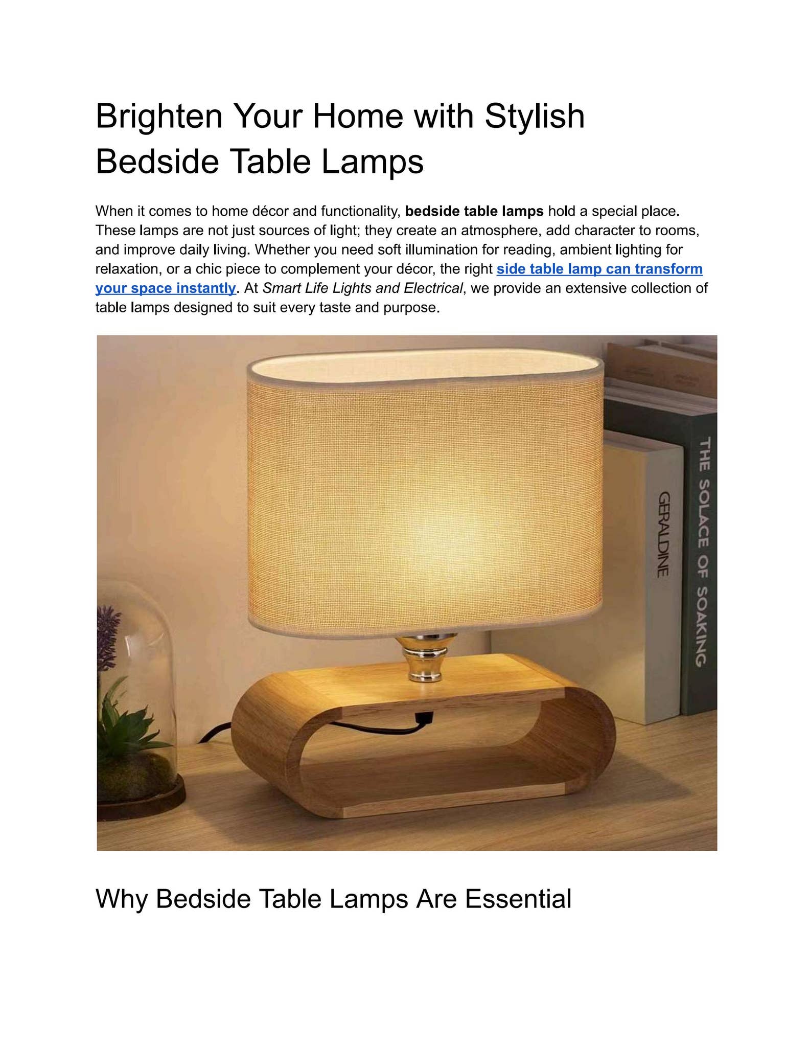 Table Lamp Informa Table Lamps by Smart Life Lighting and Electrical - Issuu