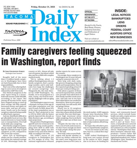 Tacoma Daily Index, October 31, 2025