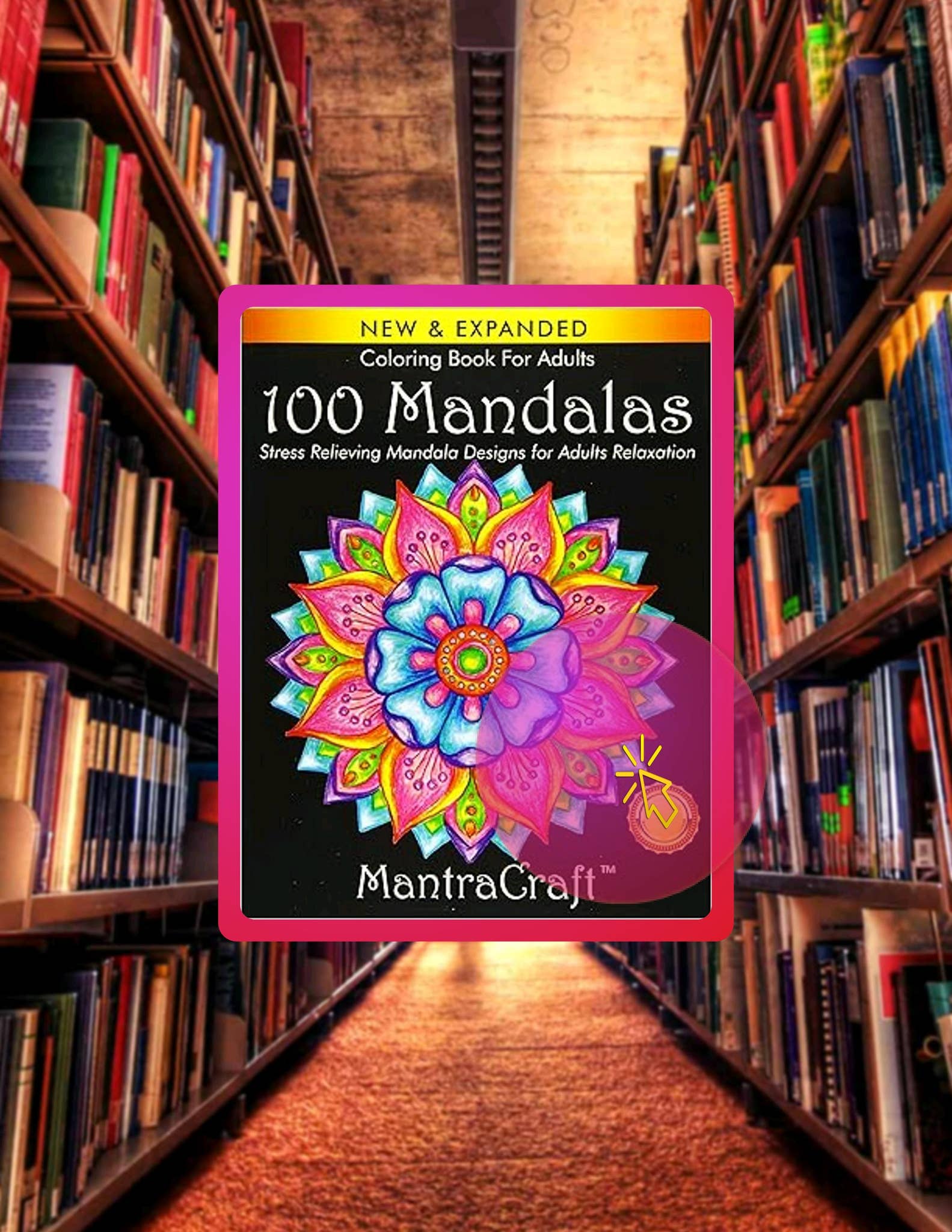 Digital Book Coloring Book For Adults: 100 Mandalas: Stress Relieving ...