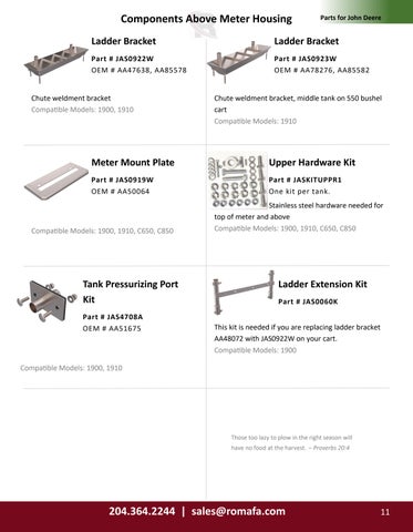 Romafa Air Seeder Parts 灯饰目录 第 11 页