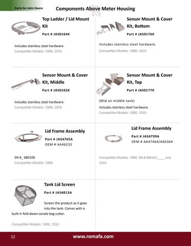 Romafa Air Seeder Parts 灯饰目录 第 12 页
