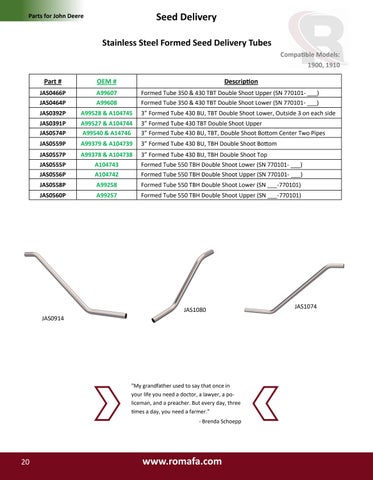 Romafa Air Seeder Parts 灯饰目录 第 20 页